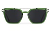 image:imageWearMe Pro WMP Eyewear  Modern Mens Square Aviator Sunglasses  Double Metal Bridge with Polarized LensEmerald Green Frame  Black Lens