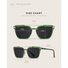 image:imageWearMe Pro WMP Eyewear  Modern Mens Square Aviator Sunglasses  Double Metal Bridge with Polarized LensEmerald Green Frame  Black Lens