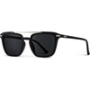 image:imageWearMe Pro WMP Eyewear  Modern Mens Square Aviator Sunglasses  Double Metal Bridge with Polarized LensMatte Black Frame  Black Lens