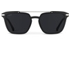 image:imageWearMe Pro WMP Eyewear  Modern Mens Square Aviator Sunglasses  Double Metal Bridge with Polarized LensMatte Black Frame  Black Lens