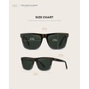 image:imageWearMe Pro WMP Eyewear  Modern Square Sunglasses for Men Lightweight Acetate Polarized Lenses 100 UVAUVB ProtectionBlue Forest Fade  Smoke Green Lens