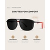 image:imageWearMe Pro WMP Eyewear  Polarized Modern Square Aviator Sunglasses for Men