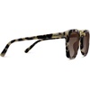 image:imageWearMe Pro WMP Eyewear  Womens Oversized Polarized Sunglasses Square Vintage Style with Metal DoubleBar BridgeBeige TortoiseGradient Brown Lens