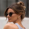 image:imageWearMe Pro WMP Eyewear  Womens Oversized Polarized Sunglasses Square Vintage Style with Metal DoubleBar BridgeCrystal Brown TortoiseBlack Lens