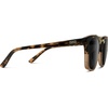 image:imageWearMe Pro WMP Eyewear  Womens Oversized Polarized Sunglasses Square Vintage Style with Metal DoubleBar BridgeCrystal Brown TortoiseBlack Lens