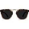 image:imageWearMe Pro WMP Eyewear  Womens Oversized Polarized Sunglasses Square Vintage Style with Metal DoubleBar BridgeCrystal Brown TortoiseBlack Lens