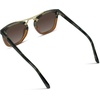 image:imageWearMe Pro WMP Eyewear  Womens Oversized Polarized Sunglasses Square Vintage Style with Metal DoubleBar BridgeDesert SageGradient Brown Lens