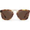 image:imageWearMe Pro WMP Eyewear  Womens Oversized Polarized Sunglasses Square Vintage Style with Metal DoubleBar BridgeHoneycomb Tortoise  Brown Lens