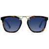 image:imageWearMe Pro WMP Eyewear  Womens Oversized Polarized Sunglasses Square Vintage Style with Metal DoubleBar BridgeWhiskey Brown TortoiseBlue Gradient Lens