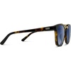 image:imageWearMe Pro WMP Eyewear  Womens Oversized Polarized Sunglasses Square Vintage Style with Metal DoubleBar BridgeWhiskey Brown TortoiseBlue Gradient Lens