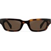 image:imageWearMe Pro WMP Eyewear  Womens Polarized Oversized Rectangular Sunglasses Wide Frame Thick Temples HighFashion StyleBrown Tortoise  Brown Lens