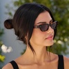image:imageWearMe Pro WMP Eyewear  Womens Polarized Oversized Rectangular Sunglasses Wide Frame Thick Temples HighFashion StyleBrown Tortoise  Brown Lens