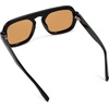 image:imageWearMe Pro WMP Eyewear  Womens Polarized Oversized Square Sunglasses FlatTop Frame with Retro HighFashion StyleBlack  Orange Lens