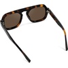 image:imageWearMe Pro WMP Eyewear  Womens Polarized Oversized Square Sunglasses FlatTop Frame with Retro HighFashion StyleBrown Tortoise  Brown Lens