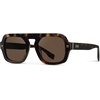 image:imageWearMe Pro WMP Eyewear  Womens Polarized Oversized Square Sunglasses FlatTop Frame with Retro HighFashion StyleBrown Tortoise  Brown Lens