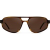image:imageWearMe Pro WMP Eyewear  Womens Retro Double Bridge Aviator Sunglasses Polarized Lenses Lightweight Full UV ProtectionGolden Brown Grain  Brown Lens