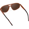 image:imageWearMe Pro WMP Eyewear  Womens Retro Double Bridge Aviator Sunglasses Polarized Lenses Lightweight Full UV ProtectionMilky Rust Tortoise  Brown Lens