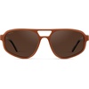 image:imageWearMe Pro WMP Eyewear  Womens Retro Double Bridge Aviator Sunglasses Polarized Lenses Lightweight Full UV ProtectionMilky Rust Tortoise  Brown Lens