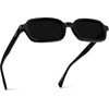 image:imageWearMe Pro WMP Eyewear  Womens Slim Rectangular Sunglasses 90s Compact Frame AntiReflective Lenses Minimal StyleBlack  Triple Black Lens