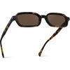 image:imageWearMe Pro WMP Eyewear  Womens Slim Rectangular Sunglasses 90s Compact Frame AntiReflective Lenses Minimal StyleBrown Tortoise  Brown Lens