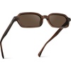 image:imageWearMe Pro WMP Eyewear  Womens Slim Rectangular Sunglasses 90s Compact Frame AntiReflective Lenses Minimal StyleCocoa Brown  Brown Lens