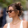 image:imageWearMe Pro WMP Eyewear  Womens Trendy Oval Sunglasses Small Retro Frame 90s Y2K Style Perfect for Everyday WearBrown Tortoise  Dark Brown Lens