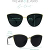 image:imageWearMe Pro Womens Cat Eye Mirrored Reflective Lenses Oversized Cateyes Sunglasses