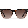 image:imageWearMe Pro Womens Large Square Sunglasses Bold Thick Frame Winged Browline amp Polarized LensesCrystal Brown Tortoise Frame  Brown Gradient Lens