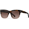 image:imageWearMe Pro Womens Large Square Sunglasses Bold Thick Frame Winged Browline amp Polarized LensesCrystal Brown Tortoise Frame  Brown Gradient Lens
