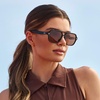 image:imageWearMe Pro Womens Polarized Aviator Sunglasses  Sport Style for Tennis amp Pickleball  AntiGlare Lens Wide CoverageBlack  Tinted Red Lens