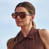 image:imageWearMe Pro Womens Polarized Aviator Sunglasses  Sport Style for Tennis amp Pickleball  AntiGlare Lens Wide CoverageBlack  Tinted Red Lens