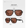image:imageWearMe Pro Womens Polarized Aviator Sunglasses  Sport Style for Tennis amp Pickleball  AntiGlare Lens Wide CoverageBlack  Tinted Red Lens
