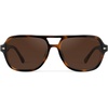 image:imageWearMe Pro Womens Polarized Aviator Sunglasses  Sport Style for Tennis amp Pickleball  AntiGlare Lens Wide CoverageBrown Tortoise  Dark Brown Lens