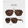 image:imageWearMe Pro Womens Polarized Aviator Sunglasses  Sport Style for Tennis amp Pickleball  AntiGlare Lens Wide CoverageBrown Tortoise  Dark Brown Lens