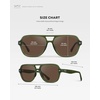 image:imageWearMe Pro Womens Polarized Aviator Sunglasses  Sport Style for Tennis amp Pickleball  AntiGlare Lens Wide CoverageOlive Green  Brown Lens