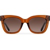 image:imageWearMe Pro Womens Polarized Large Square Sunglasses Subtle Cat Eye Corners Thick Frame amp Modern AestheticsCrystal Chestnut Brown Frame  Brown Lens