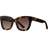 image:imageWearMe Pro Womens Polarized Large Square Sunglasses Subtle Cat Eye Corners Thick Frame amp Modern AestheticsTortoise Frame  Brown Lens