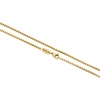 image:imageWearMe Pro14k Pendant Necklace  3mm Rolo Box Chain amp Rectangular Beveled Pendant with Porcelain Stone Inset