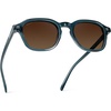 image:imageWMP Eyewear  Mens Polarized Retro Sunglasses  Classic Geometric Square Style Acetate Frame Keyhole BridgeCrystal Steel Blue  Brown Gold Gradient Lens