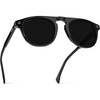 image:imageWMP Eyewear  Mens Polarized Round Aviator Sunglasses Lightweight Acetate Frame amp UV400 ProtectionBlack  Triple Black Lens