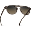 image:imageWMP Eyewear  Mens Polarized Round Aviator Sunglasses Lightweight Acetate Frame amp UV400 ProtectionCrystal Gunmetal  Grey Brown Gradient Lens