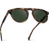 image:imageWMP Eyewear  Mens Polarized Round Aviator Sunglasses Lightweight Acetate Frame amp UV400 ProtectionHavana Tortoise  Smoke Green Lens