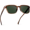image:imageWMP Eyewear  Mens Rectangular Performance Sunglasses  Designed for Golf with AntiReflective Lenses and NonSlip Nose PadsCanyon Brown  Smoke Green Lens