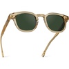 image:imageWMP Eyewear  Mens Retro Keyhole Polarized Square Sunglasses Premium Acetate Frame with Modern Classic DesignCrystal Champagne  Smoke Green Lens