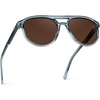 image:imageWMP Eyewear  Unisex Polarized Aviator Sunglasses Modern Double Bridge AntiReflective Lenses Lightweight Acetate FrameCrystal Chambray Fade Frame  Brown Lens
