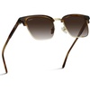 image:imageWearMe Pro  Modern SemiRimless Rectangular Polarized Trendy Sunglasses for Men and WomenCrystal Smoke BrownBrown Lens