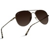 image:imageWearMe Pro  Polarized Pilot Style Classic Aviator SunglassesBrown Frame  Gradient Brown Lens