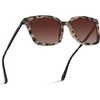 image:imageWearMe Pro  Square Oversized Metal Frame Fashion Style Women Polarized SunglassesBlush Pink TortoiseGradient Brown Lens