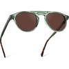 image:imageWearMe Pro  Urban Mens Square Sunglasses  Narrow Fit Double Bridge Design Modern Round Frames amp Polarized LensesEmerald Green Frame  Brown Lens