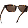 image:imageWearMe Pro  Womens Polarized Rectangular Sunglasses Narrow Acetate Frame Durable 5Barrel Hinges HandPolished FinishEmber Tortoise  Dark Brown Lens